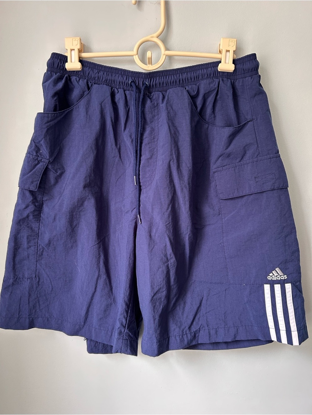 Vintage Adidas Equipment Men Athletic Shorts Blue Size M